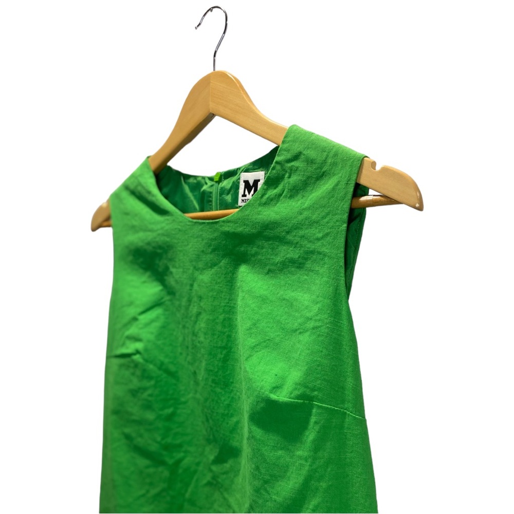 Missoni Linen Blend Green Mini Shift Dress Size 44/8 - Picture 4 of 9
